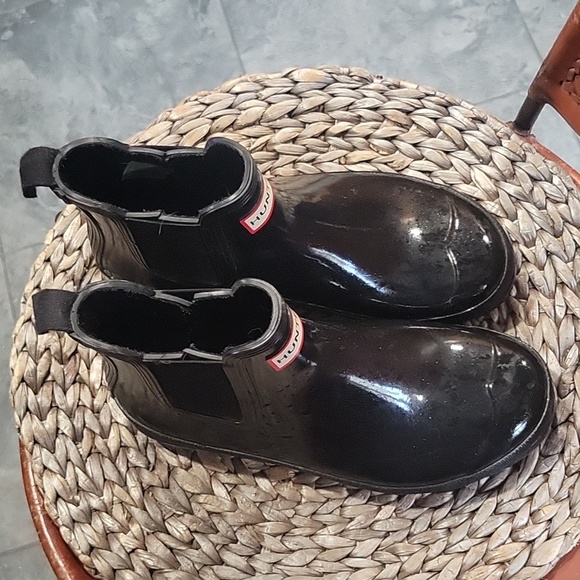 HUNTER original chelsea rain wellie boots - Picture 3 of 6